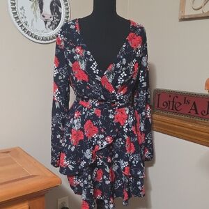 Floral Wrap Dress